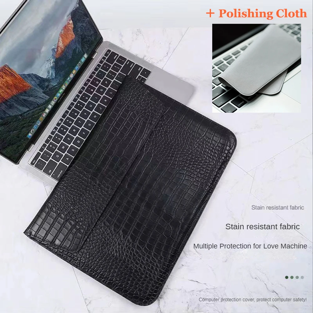 

Laptop Sleeve For Macbook Air 13 Case Pro 13 Retina 12 11 16 15 14 Inch 2023 Pro 14 M1 M2 Pro 16 Laptop Bag with Polishing Cloth