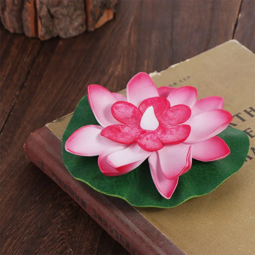 Floating Induction Floating Water Lotus Lamp Waterproof Lotus Artificial Lotus Lamp 10cm LED Electronic Candle