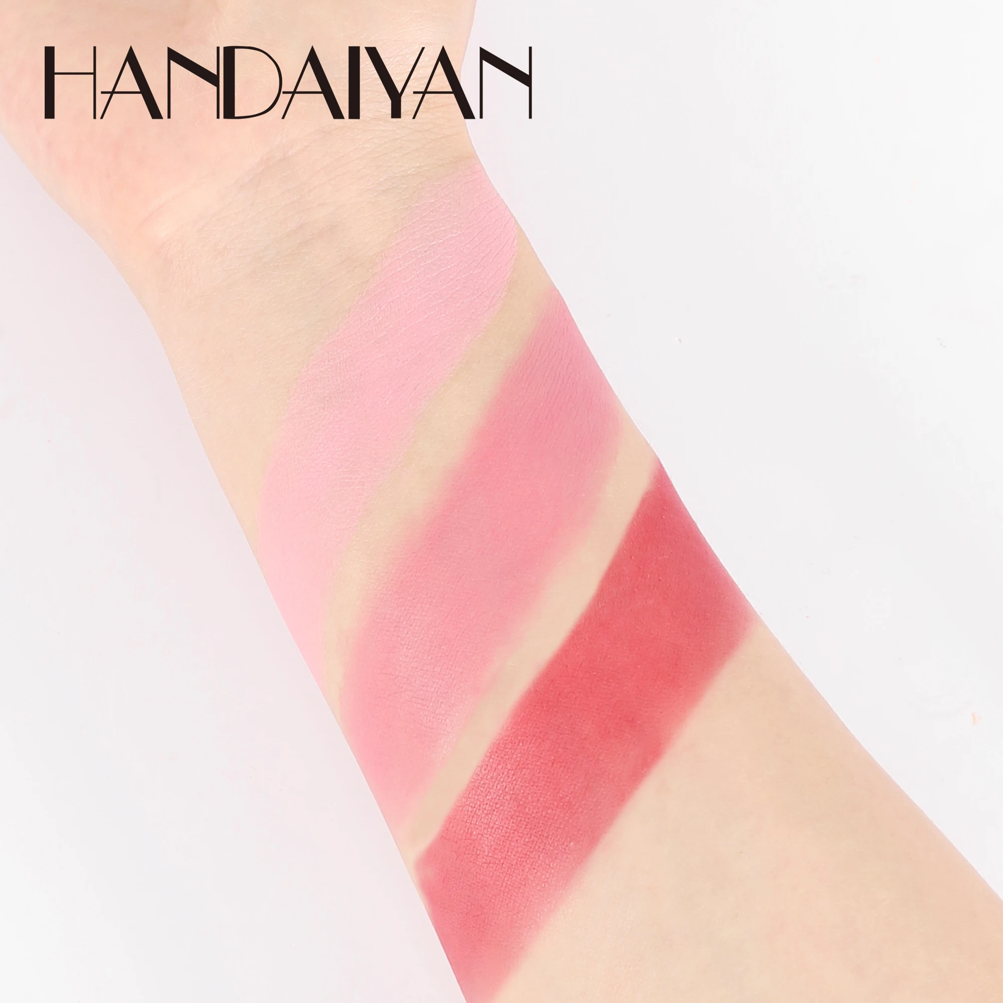 HANDAIYAN Lips Blush Mud Matte Women Makeup Lipstick Cream Blusher Long Lasting High Pigment