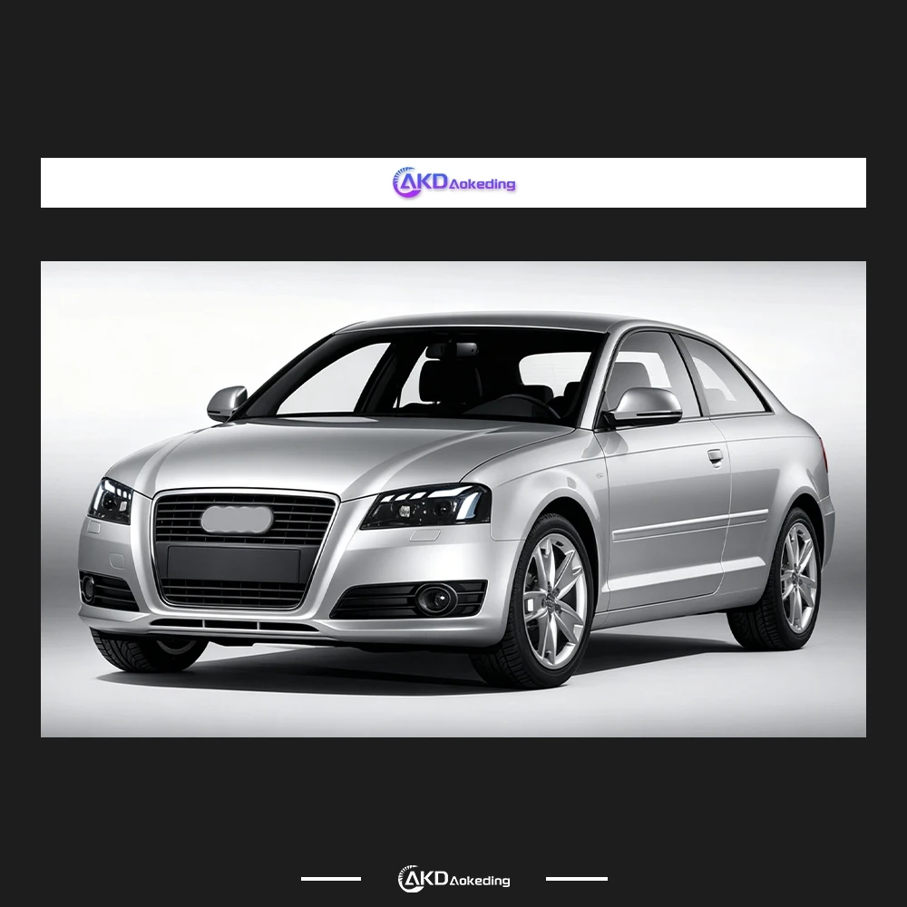 Auto Parts Headlights For A3 8V Sedan 2008-2012 A3 latest Styling LED Daytime Lights Dual Projector Car Accesorios Modified