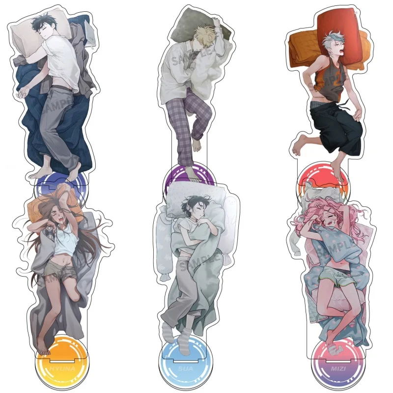 Alien Stage 15CM Mizi Sua Till Ivan Luka Hyuna Isaac Acrylic Stand Model Plate Keychains Desktop Ornament Souvenir