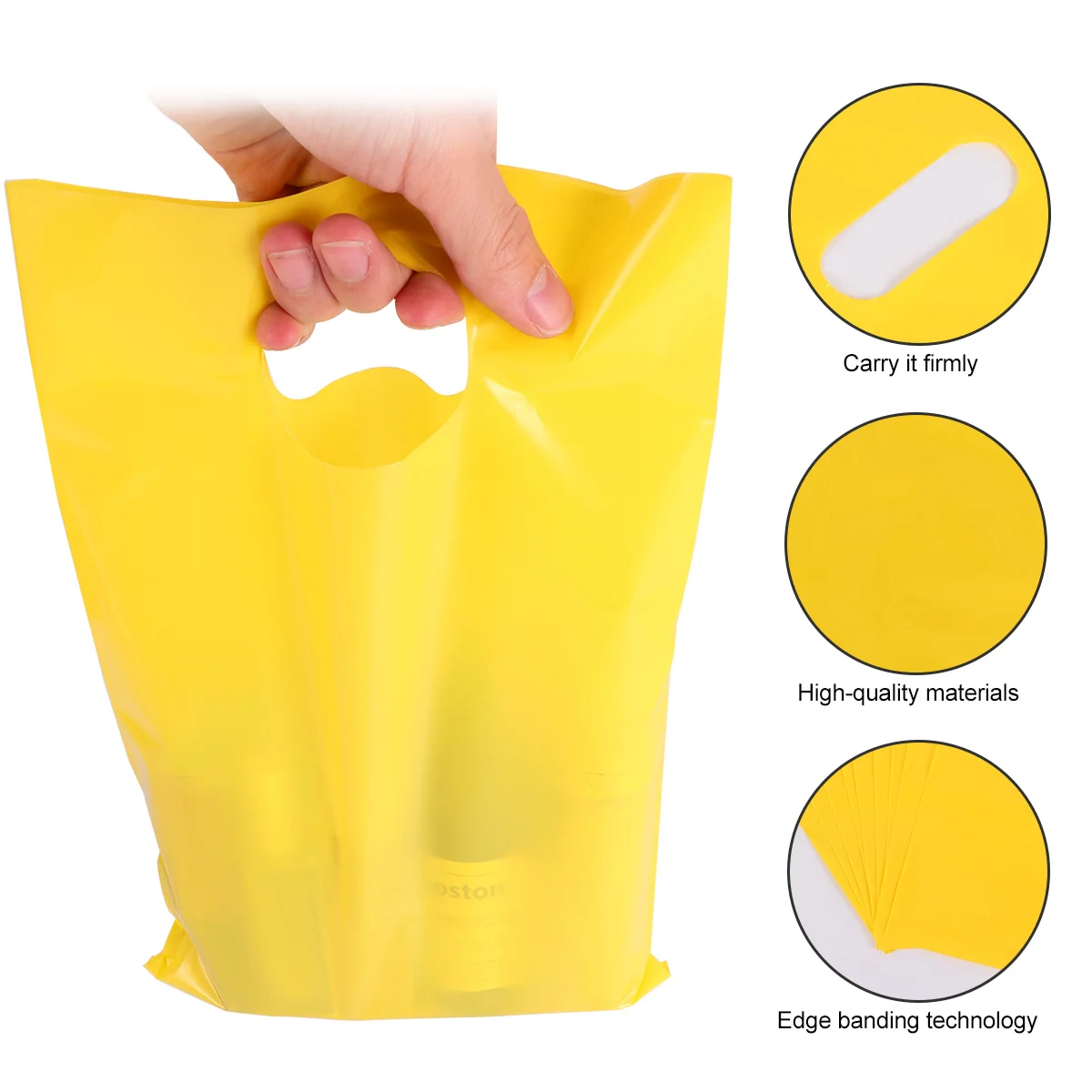 100 قطعة أكياس مسطحة من البلاستيك المتين لتخزين المواد الغذائية هدية للحفلات أكياس تخزين بتصميم مسطح ملون