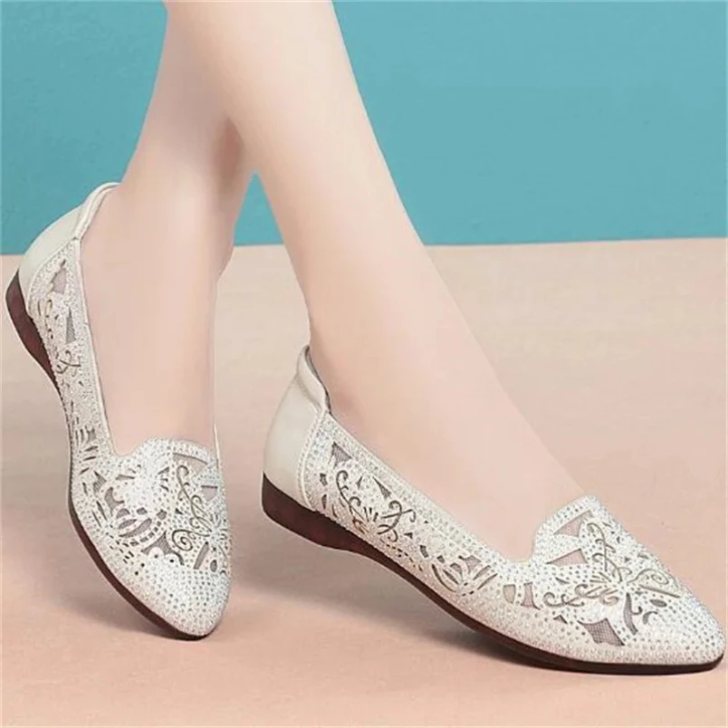 

Летняя обувь 2025 г., женские дышащие туфли-лодочки без шнуровки с сетчатым вырезом и неглубоким носком для женщин, черные, золотые