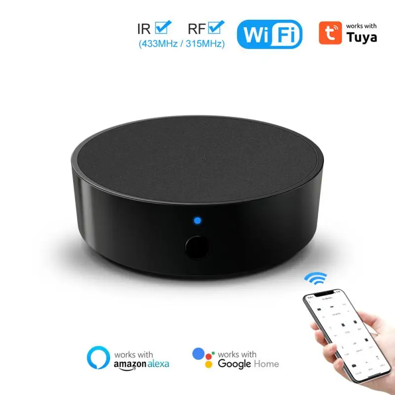 

Tuya WiFi IR Remote For Air Conditioning TV Smart Life APP Universal Infrared Remote Control Works With Alexa, Home