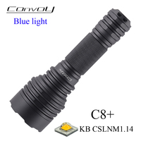 Flashlight Convoy C8 Plus KB CSLNM1.14 Blue Light High Power Torch 18650 Led Lanterna Camping Hunting Flash Light