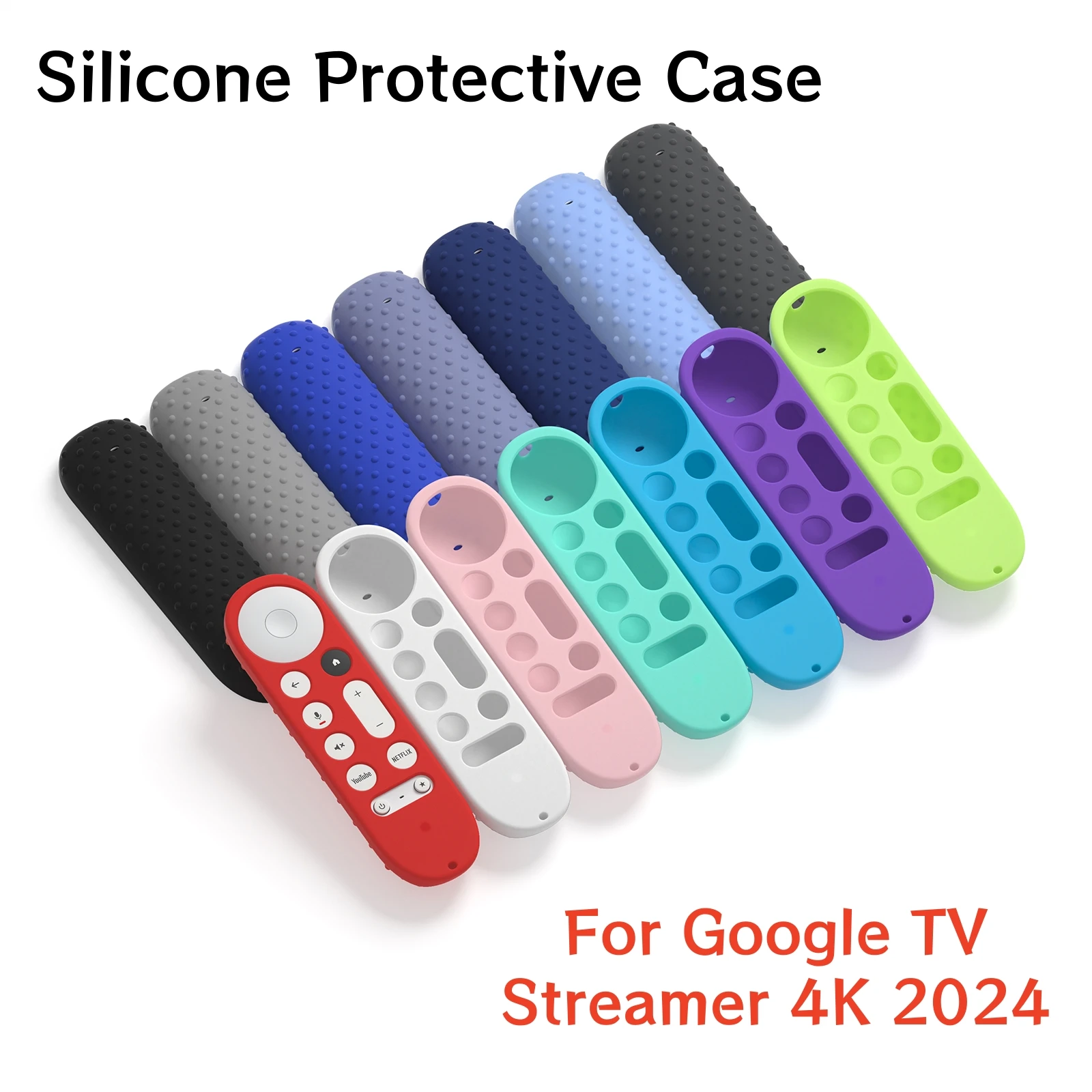 【セール中】Google TV ストリーマー 4K 2024 リモコン用保護ケース 滑り止め耐衝撃シリコンケース保護カバーシェル
