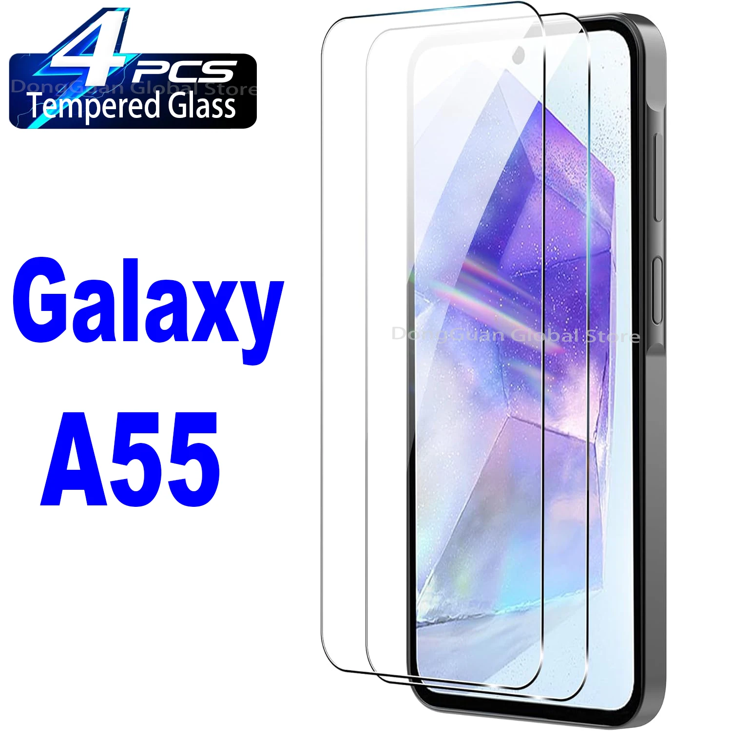 Protector de pantalla de vidrio templado para Samsung Galaxy A55 5G