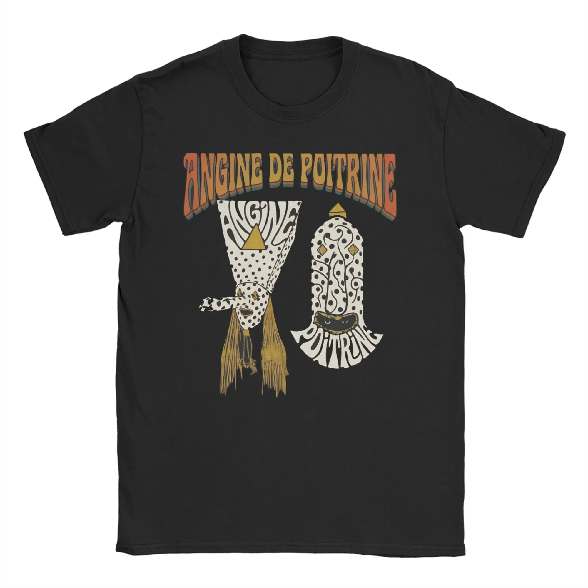 Printed Angine De Poitrine Rock Band T Shirt For Unisex Cotton T