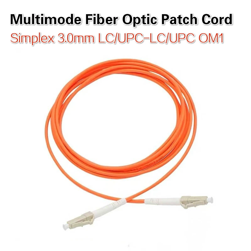 

Fiber Optic Patch Cord OM1 LC/UPC-LC/UPC 62.5/125mm Simplex 3.0mm OM1 Multimode 5Pcs/Lot 1M 2M 3M 5M 10M 15M