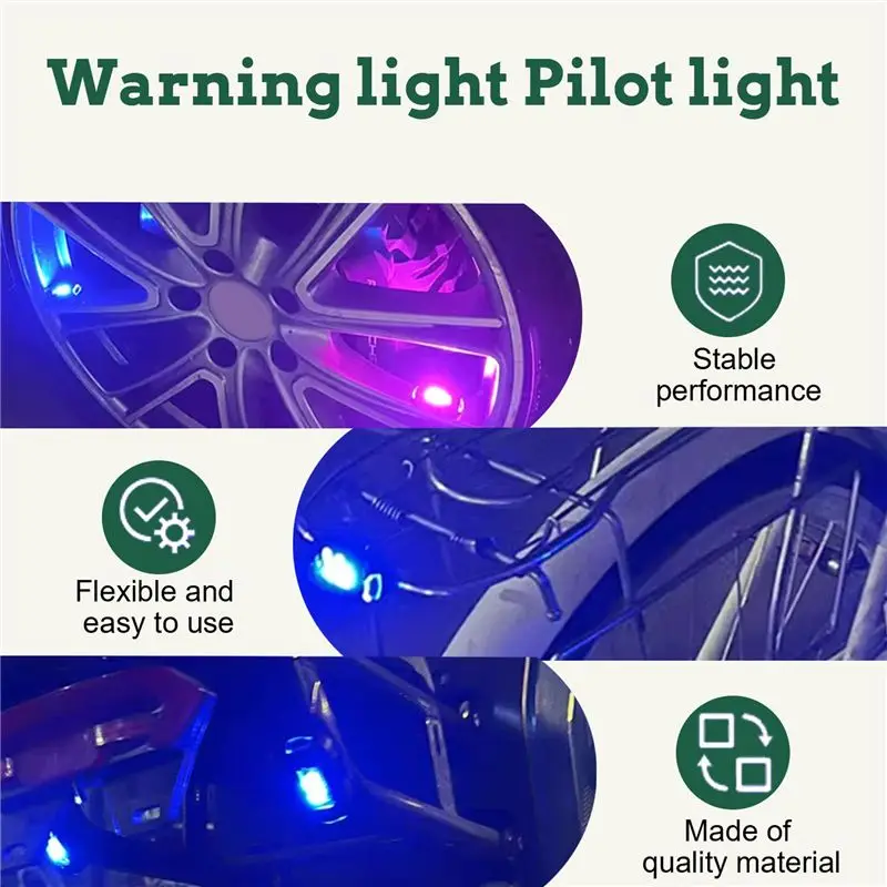 Stablize 4 Pcs Wireless LED Strobe Lights With Remote Control, 8 Colors USB Charging Led Drone Anti-Collision Lights Night
