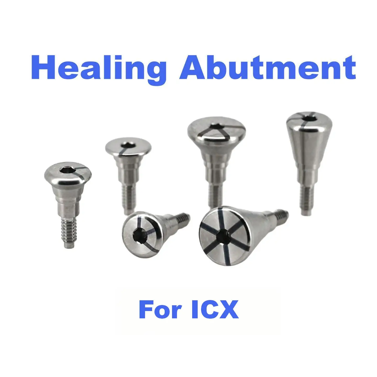 Precision Titanium Dental Implant Healing Abutment Screw Suitable for ICX System High Strength Gingival Restoration Part