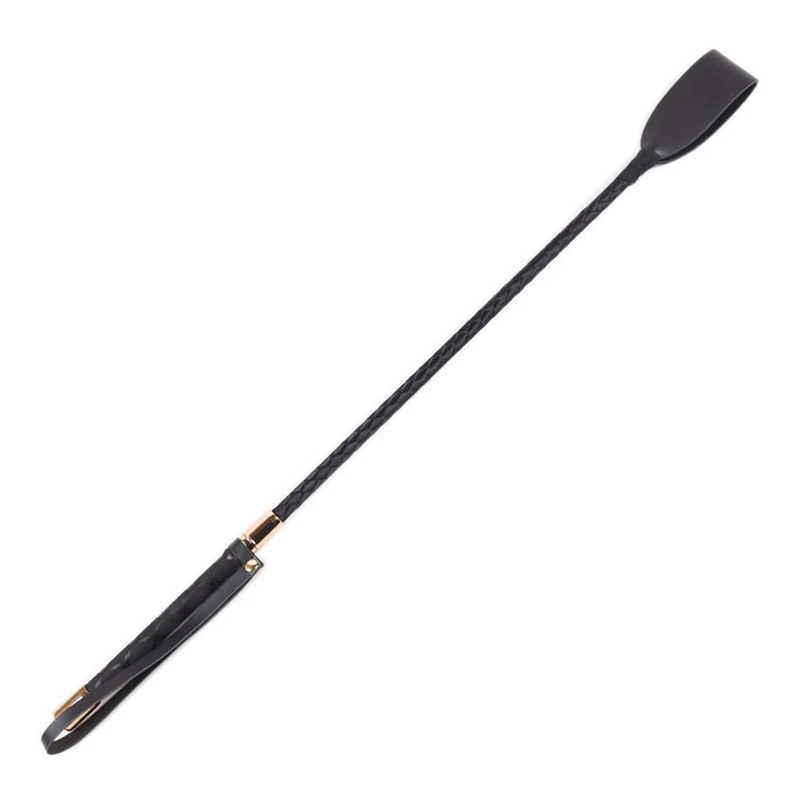 Frusta per cavalli in vera pelle da 58CM Premium Crop equestrrimanism paddle Riding Crop fruste per cavalli con cinturino da polso