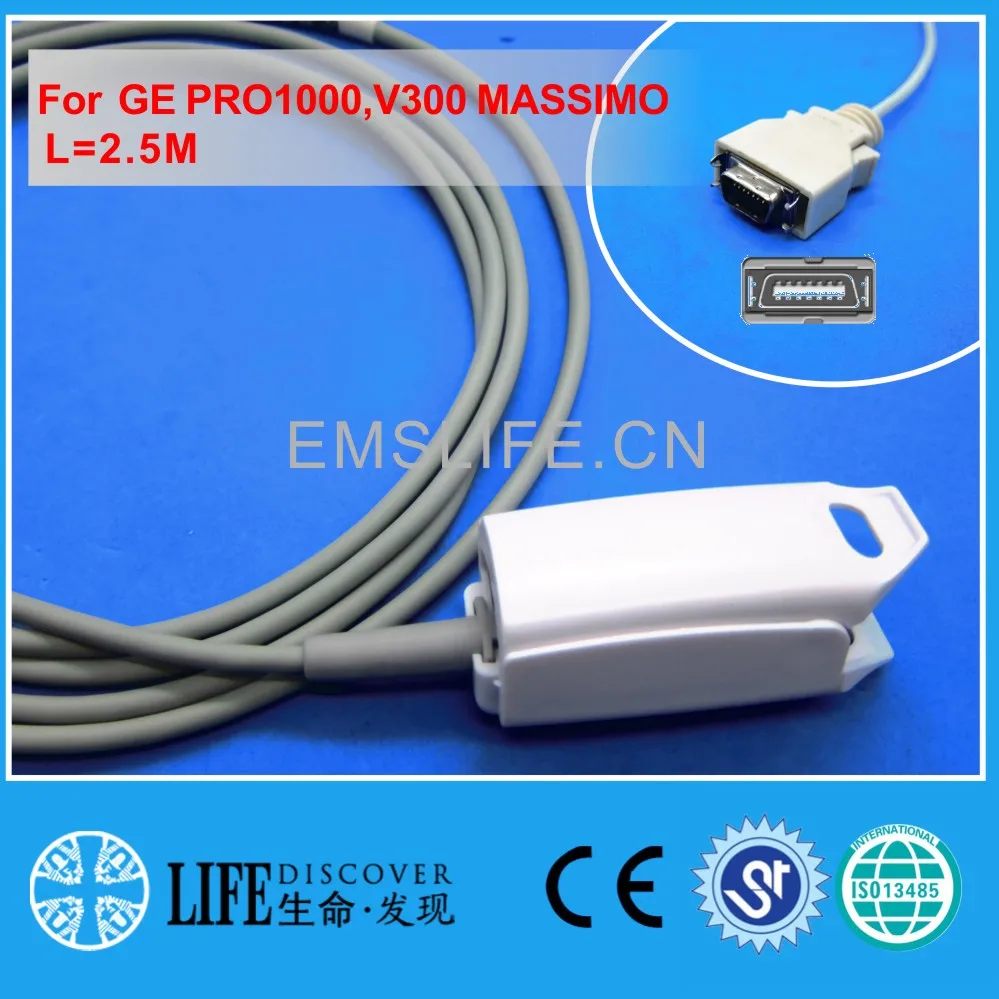 

Reusable adult AWT finger clip spo2 sensor for GE,PRO1000,Massimo module patient monitor