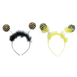 Bee Headband Cosplay Hair Accessories for Kids Adults Women Bee Party Favor