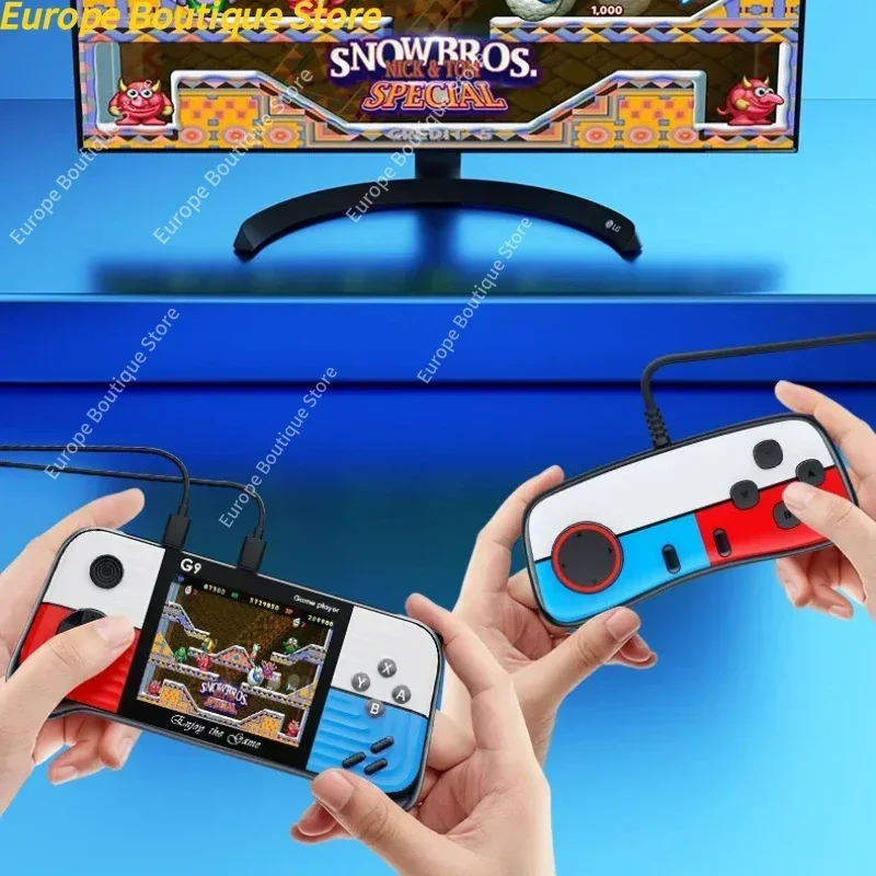 

Портативная игровая консоль G9 с 500 классическими ретро-играми, 3,0-дюймовым экраном, портативный геймпад, 1020 мАч, перезаряжаемая батарея, праздничный подарок