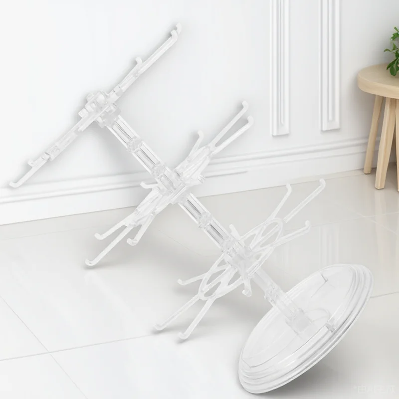 

Rotating Jewelry Organizer Earring Holder Necklace Hanger Storage Stand Desktop Display Multifunctional Space