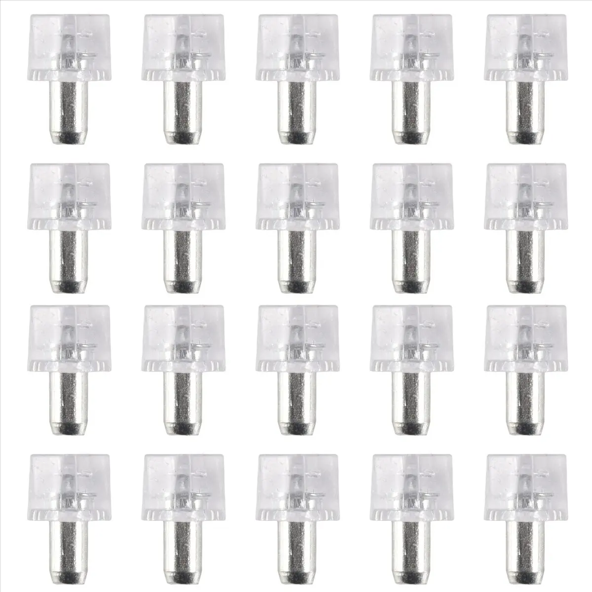A75K 5 mm Pin shelf support shelf studs strong support 20 pcs, Transparent