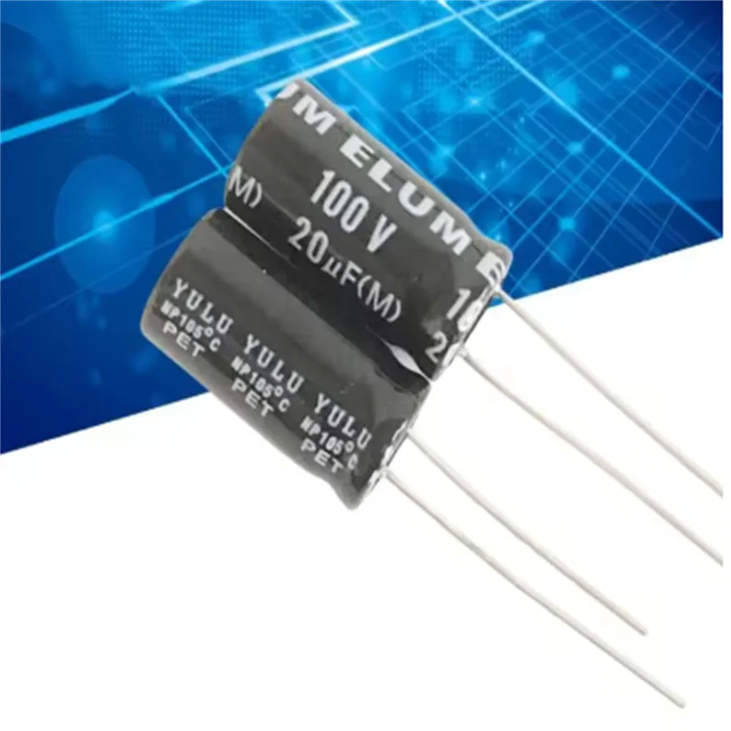 10PCS original audio speaker mid-range crossover NP non-polar electrolytic capacitor 100v 20uf 10X20mm