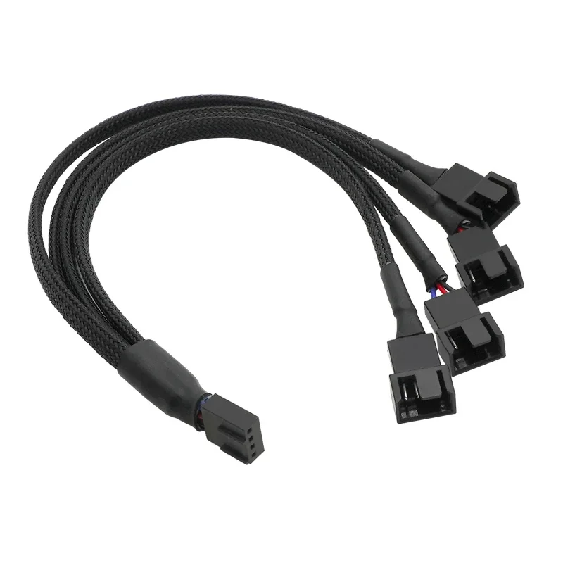 2/3/4Ways 4 Pin PWM Splitter 4Pin PWM Female To 3/4 Pin PWM Adapter Cable for Computer CPU Case Fan Sleeved Power Cable