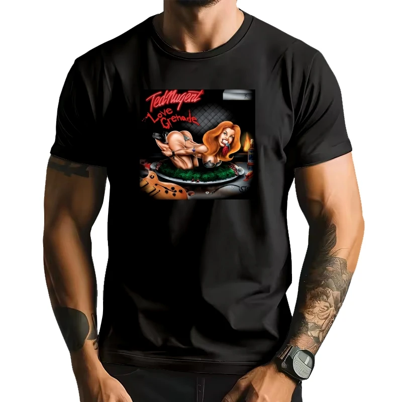 

Men t shirt American Singer Ted Nugent Tour T-shirt