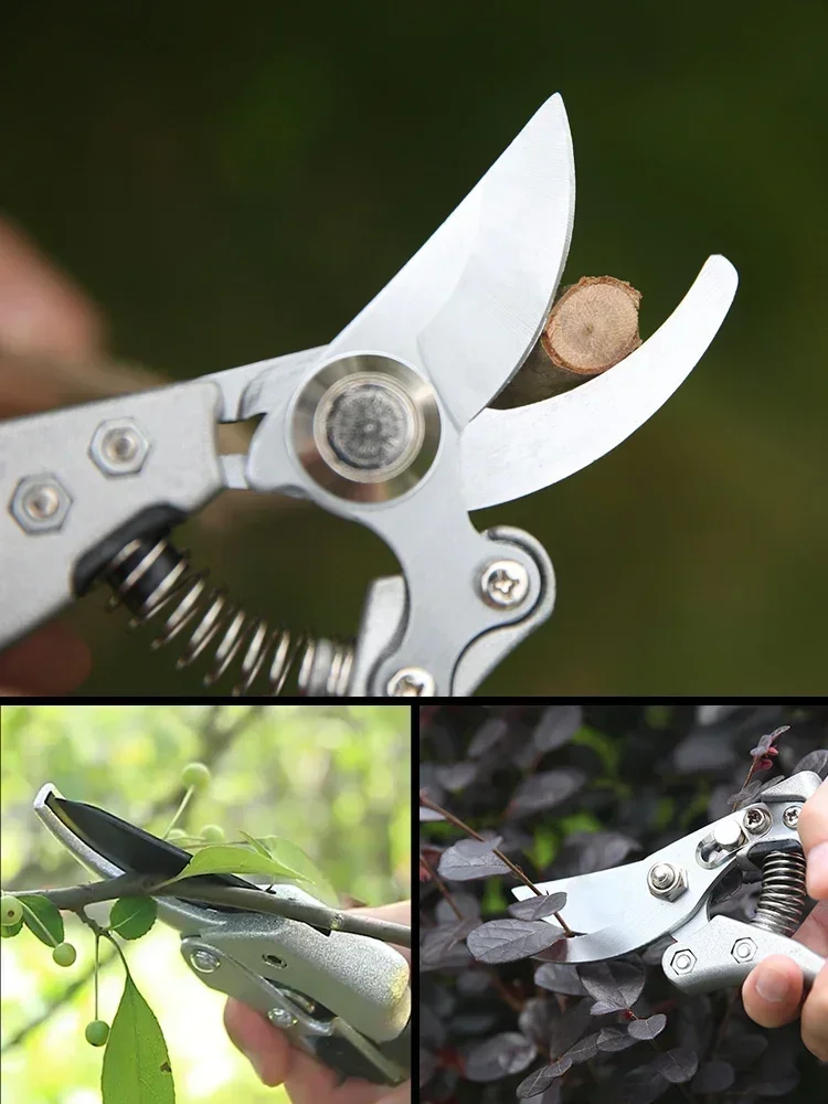 Professional Pruning Shears for Garden and Tree Branches with Non-Slip Ergonomic Handle