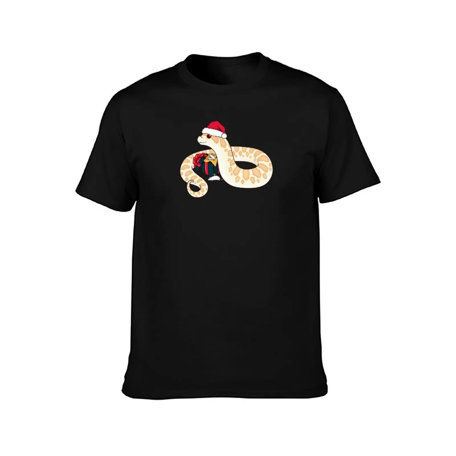 Albino Western Hognose Snake Christmas Edition T-Shirt Summer Casual Cotton Tee Oversized Streetwear Tops Unisex Men Women