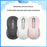 2024 New M650l Wireless Mouse Peripheral Ergonomics Bluetooth Dual Mode Mute Home Office Business Desktop Laptop General