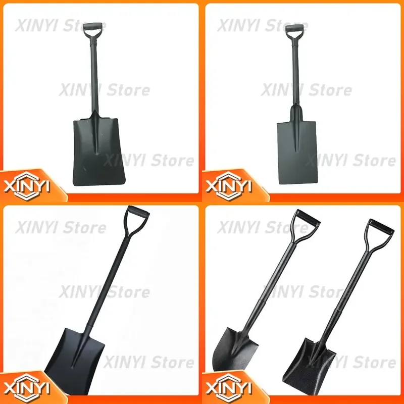 Excavation Heavy Industrial Buildings Various Sizes Shovel Shaped Square Metal Handle Stainless Steel Garden Steel Shovel