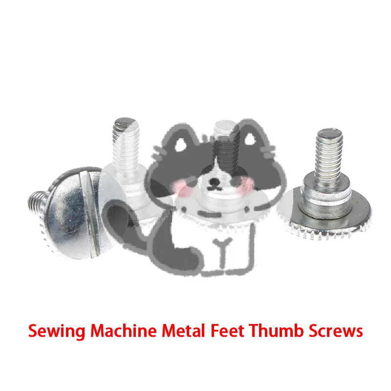 Popular 10Pcs Home Sewing Machine Metal Feet Thumb Screw For Lockstitch Home Sewing Machine Presser Foot Pull Tube Fixing Screw
