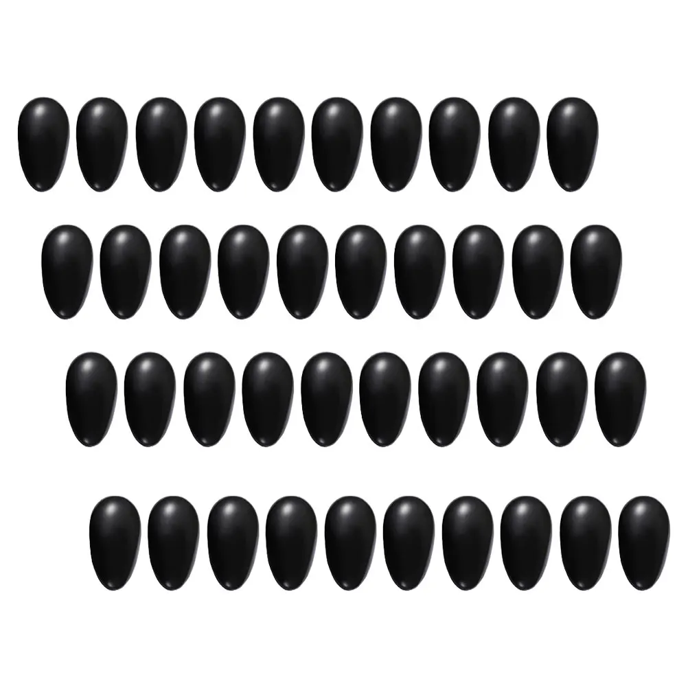 

40 шт., наушники для краски для волос, пластиковые защитные водонепроницаемые защитные наушники для сушки, многоразовые черные наушники унисекс для салона