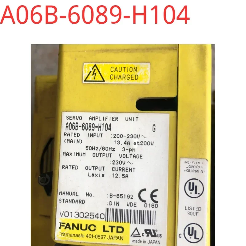 A06B-6089-H104 second-hand tested ok  Servo Drive in good Condition