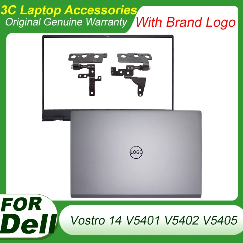 

Original for DELL Vostro 14 V5401 V5402 V5405 Laptoop LCD Back Cover Front Bezel Frame LCD Hinges Replacement Accessories Case