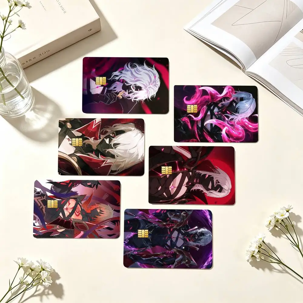 G-Genshin Impact Rerir  Credit Card HD Stickers Small Chip Waterproof Sticker Game Card Decal Gift