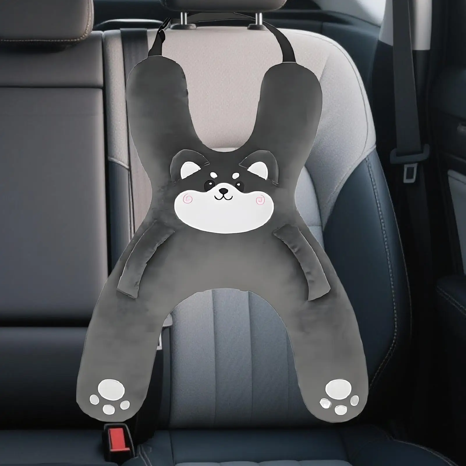 Car Seat Safety Neck Pillow Cute Children's Headrest Lumbar Support Anti Pinch Neck Cute Cartoon Sleeping Pillow Travel Pillow