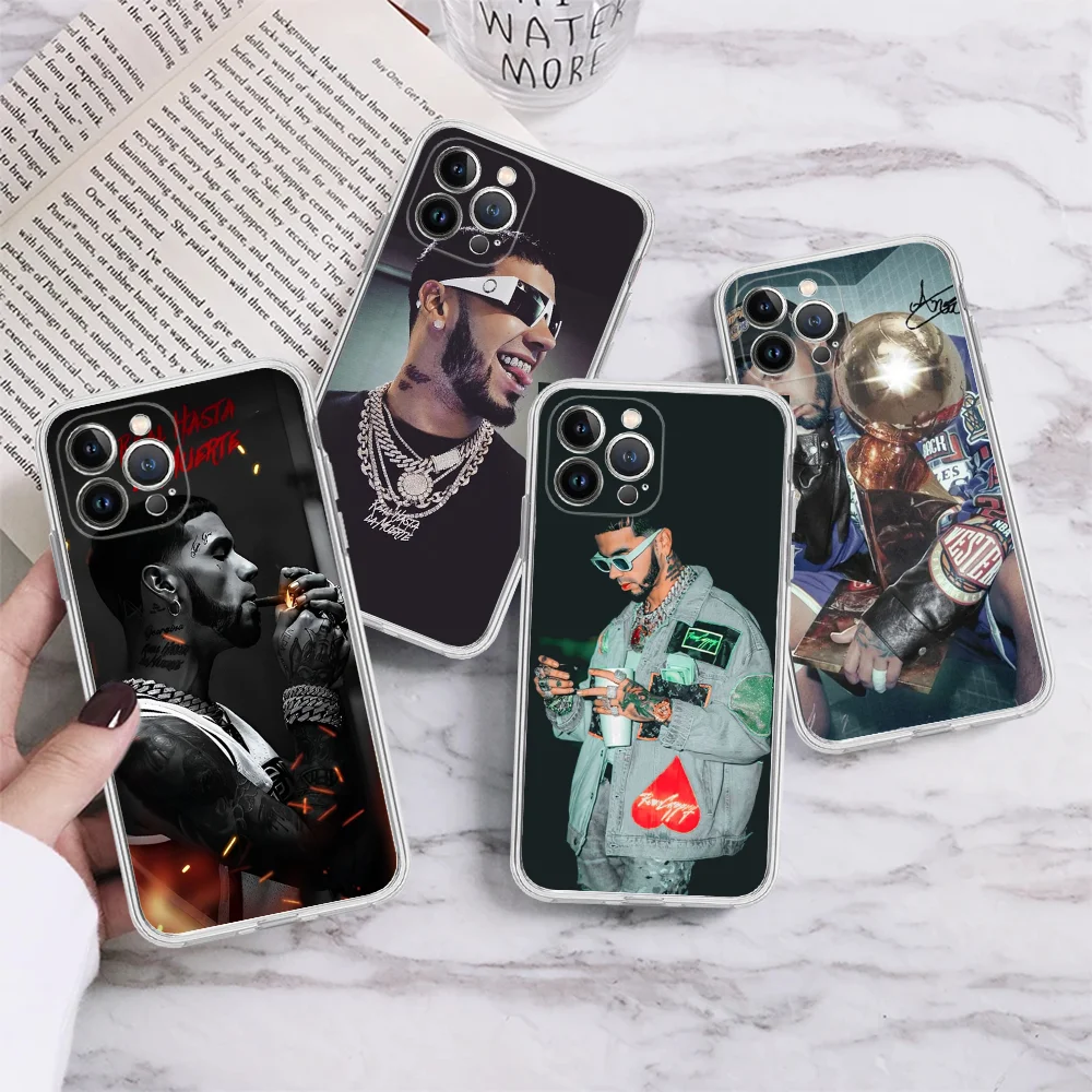 

A-Anuel AA Rappers Phone Case Silicone Soft For Iphone 15 14 13 12 11 Pro Mini XS MAX 8 7 6 Plus X XS XR Cover