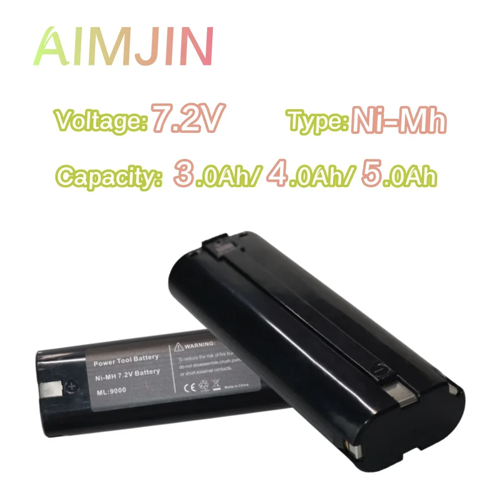 

7.2V 3000mAh/4000mAh/5000mAh Ni-MH Battery for Makita Replacement Power Tools Battery for 632003-2 191679-9 192532-2