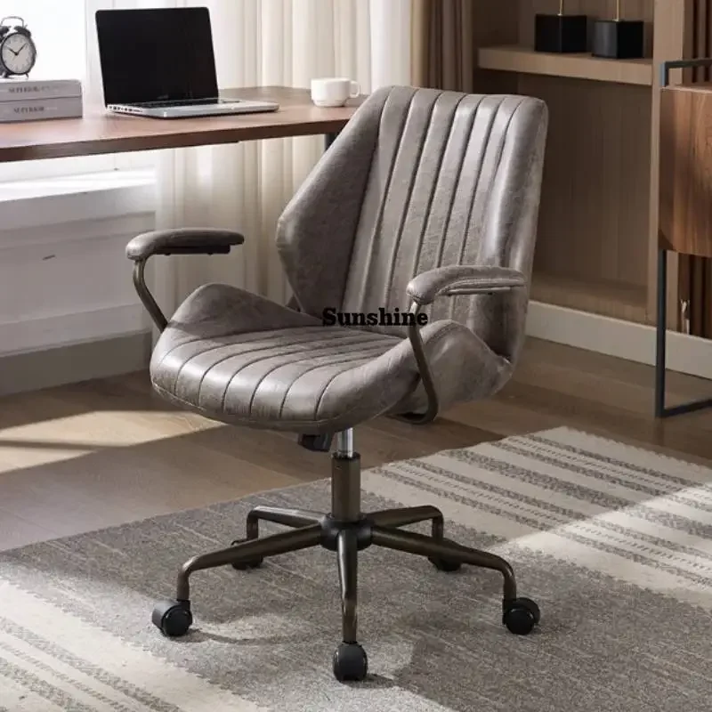 

Computer Wheels Office Chair Study Nordic Silence Designer Executive Chairs Desk Comfortable Silla De Escritorio FurnitureYY
