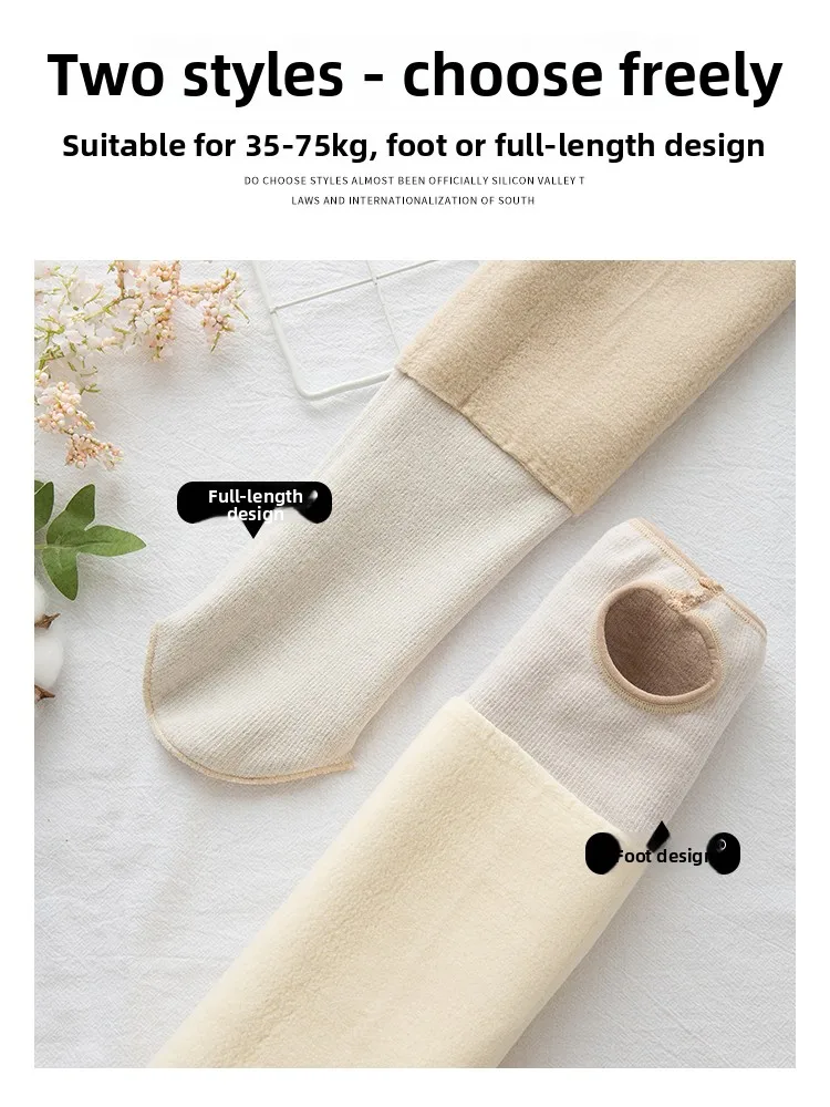 ay Thiened Fce Lined Yoga Pants Women's Winter Outerwear High Waist Long Tights Tight Fit Base Layer Pants