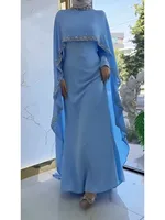 Eid femmes Robe abaya musulman Ramadan Jalabiya broderie robes de soirée dubaï longue Robe maroc caftan Islam robes Largos 2025 5