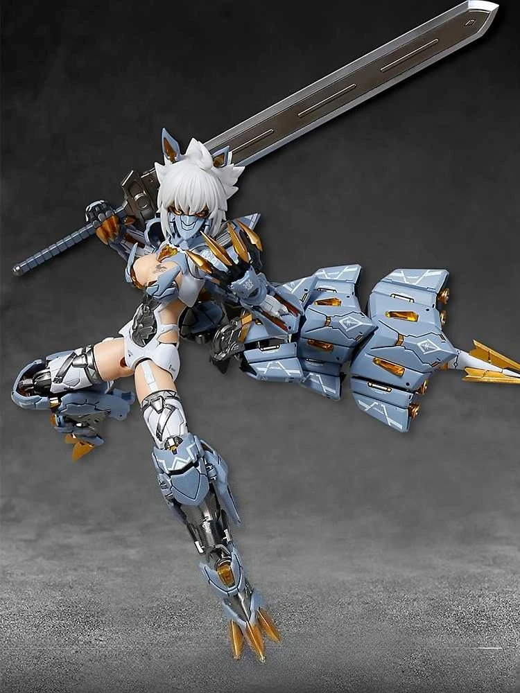 متوفر في المخزون Nuke Matrix Cyber Forest Fantasy Girl MAD Wolf Carolina Rolf Mobile Suit Girl Mechanical Assembly لعبة شخصيات الحركة