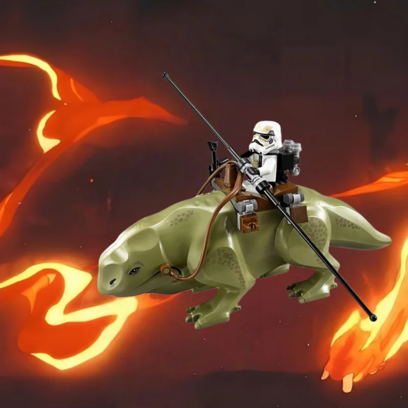 

Jabba Dewback Tauntaun, строительные блоки, креативная сборка научной фантастики, игрушка, модель, аниме-фигурки, подарок на день рождения, Рождество, Новый год