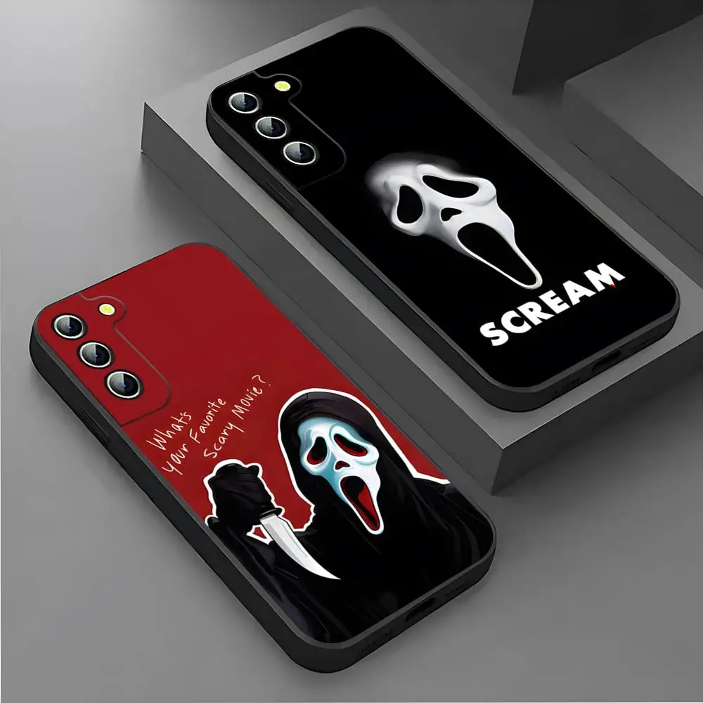 Чехол для телефона Ghostface Horror Scream Art для Samsung S26 S25 Ultra S24 S22 S23 S20 FE S21 Plus A54 A34 A16 A53, задняя крышка