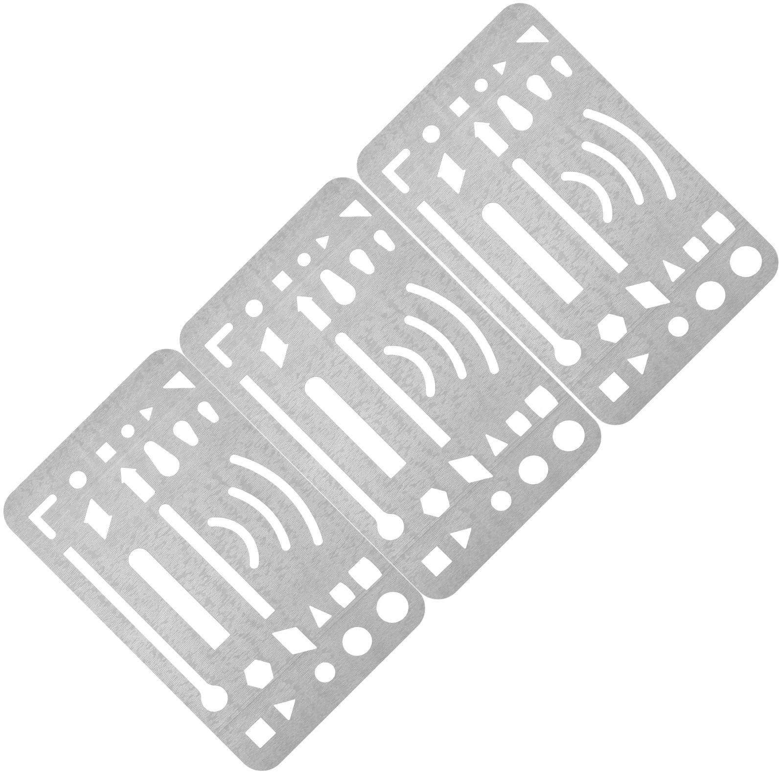 Modello di cordonatura Stencil da disegno geometrico in acciaio strumento di cordonatura per disegno modelli di schizzi in acciaio modello geometrico in metallo