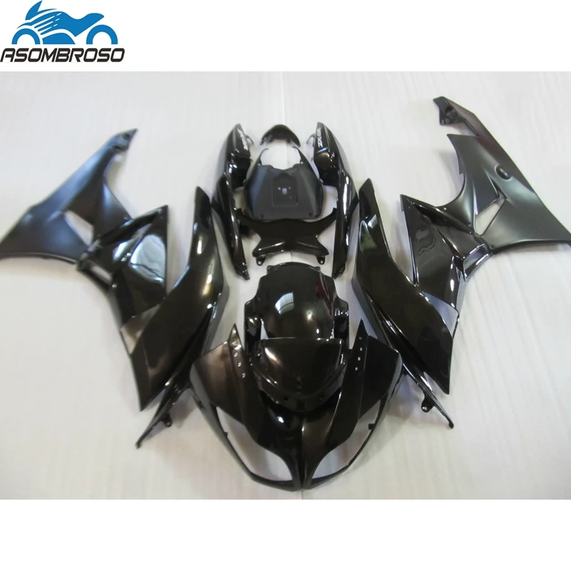 Best Selling Bodyworks Shiny Black for Kawasaki Ninja ZX6R fairing kit 2009 2010 2011 2012 fairing set zx6r 09 10 11 12 HG05