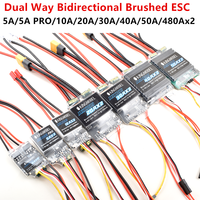 5A/5A PRO/10A/20A/30A/40A/50A/60Ax2 Dual Way Bidirectional Brushed ESC Control For Rc Model Boat/tank 180 to 795 Brushed Motor