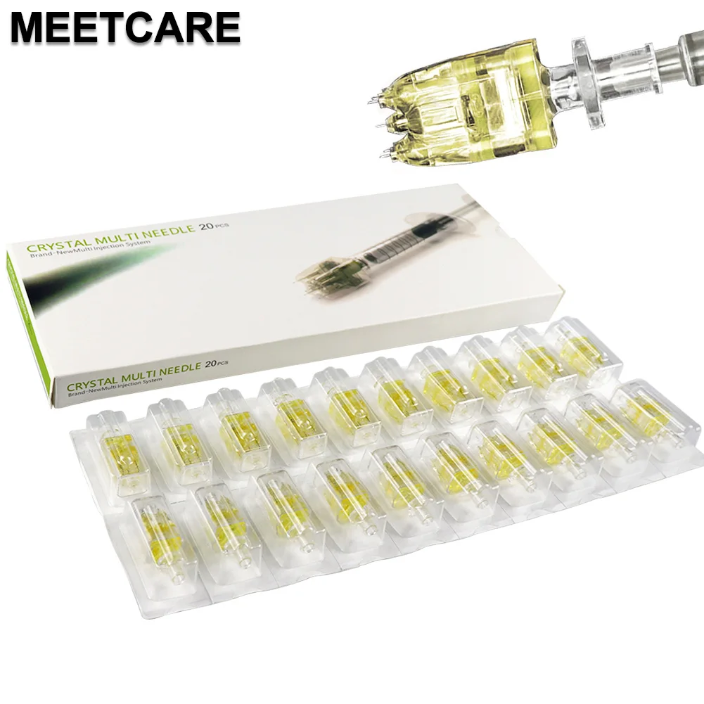 Korea 5pin Kristall Multi Nadel Mesotherapie Patrone Hand Injektion Feuchtigkeitsspendende 32G 1,5 Hydra Injektor Mikronadel Hautpflege