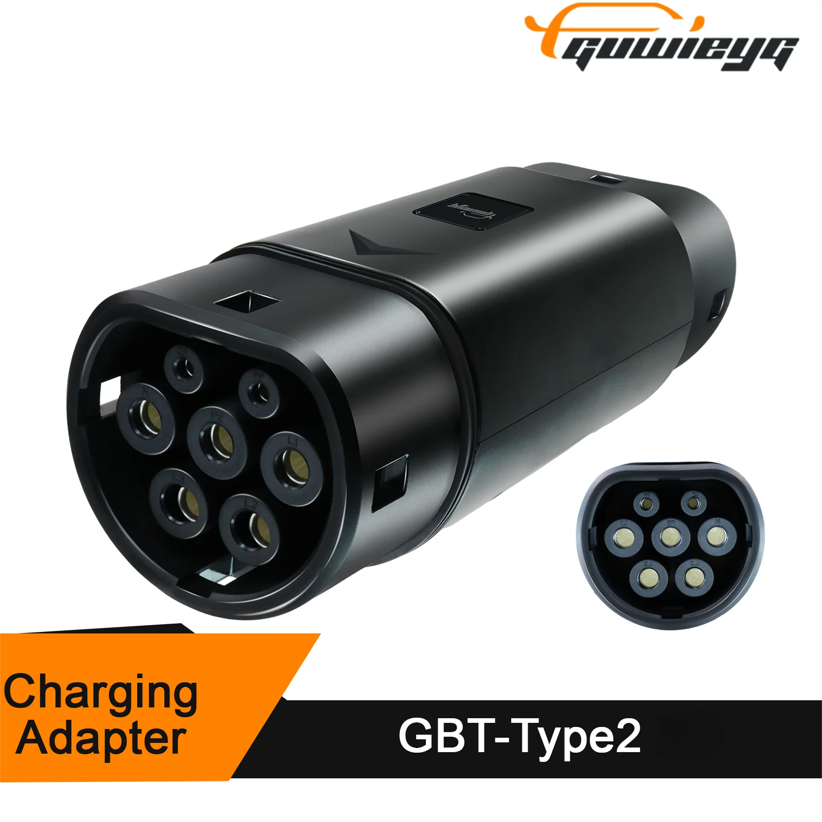 

GUWIEYG GBT to Type 2 EV Charger Adapter (7.2KW/22KW ) - GB/T Standard EVSE to IEC 62196 Type 2 Vehicle Charger Converter