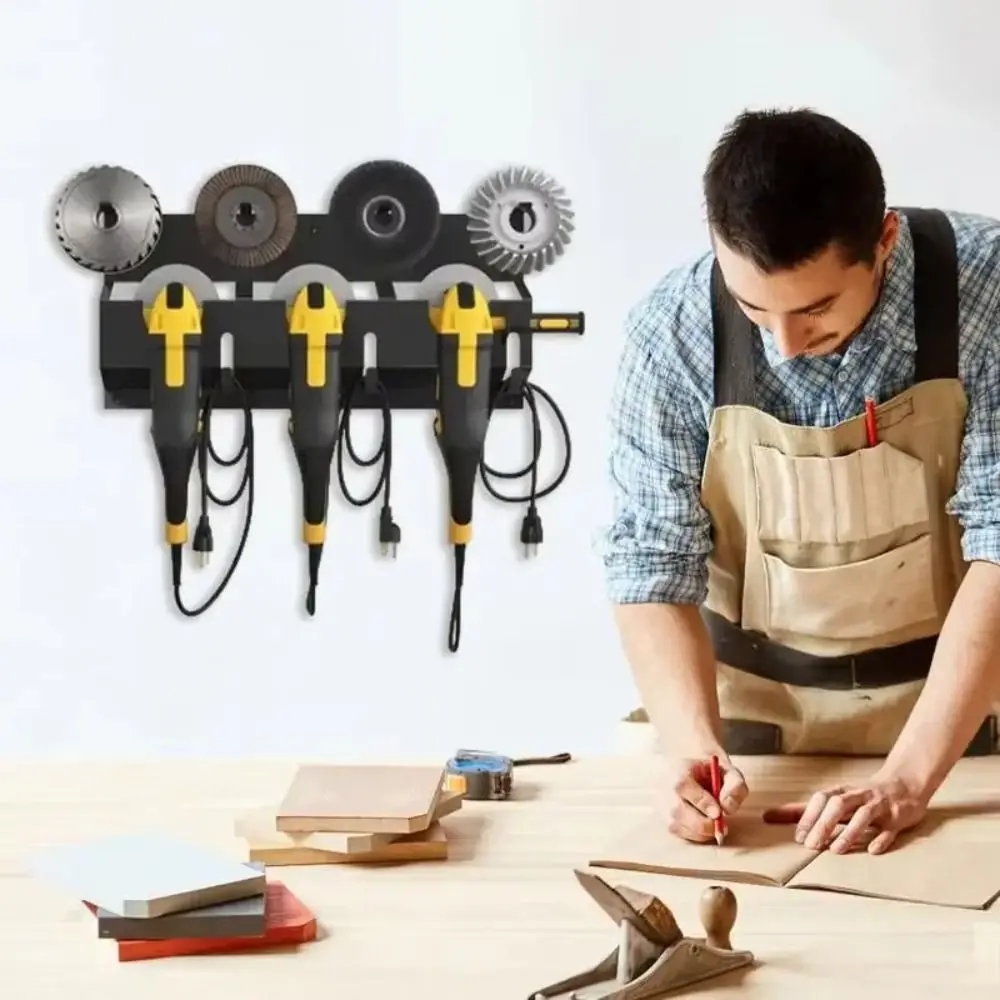 Large Capacity Hand Tool Organizer Rust Proof Sturdy Tool Storage Rack Small Tool Storage Wall Mounted Metal Storage Rack