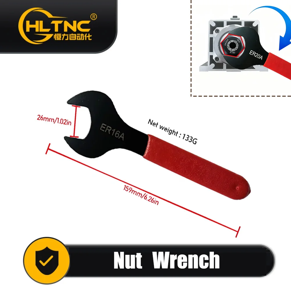 Universal Wrench Spring Collet ER Specific A-Type ER11 ER16 ER20 Suitable For Spring Collet Installation Carving machine