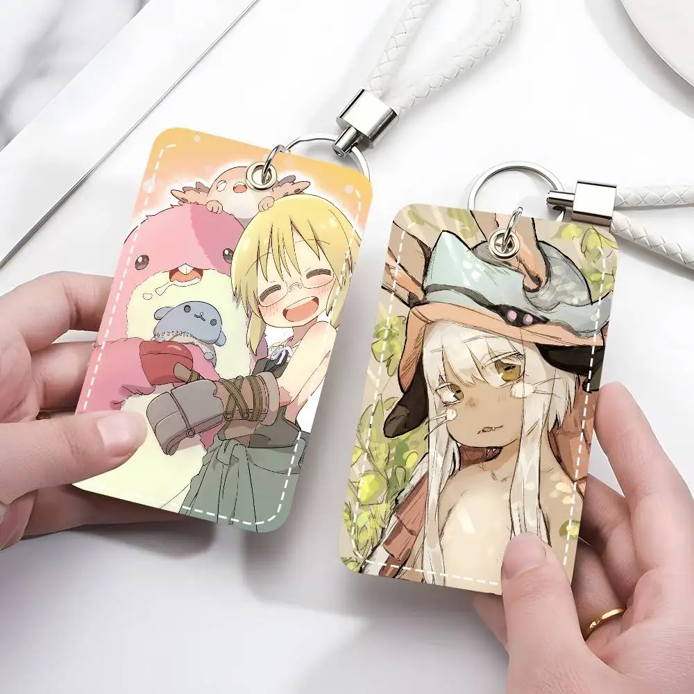 

Классический японский аниме-кейс для карт «Made In Abyss»: милый мультяшный кожаный чехол для карт доступа, держатель для ID-карт и пропусков